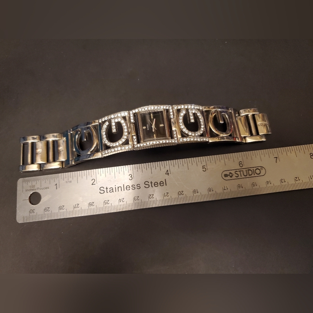 Guess Rhinestone Bangle Wristwatch - Picture 10 of 11
